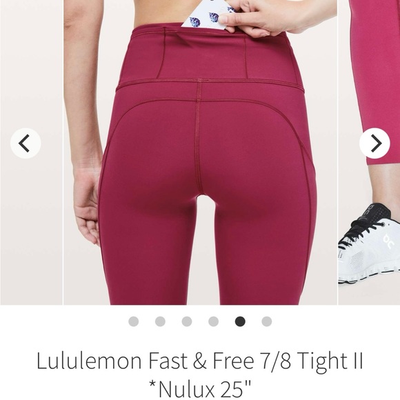 LULULEMON FAST & FREE 7/8 TIGHT - Picture 2 of 6